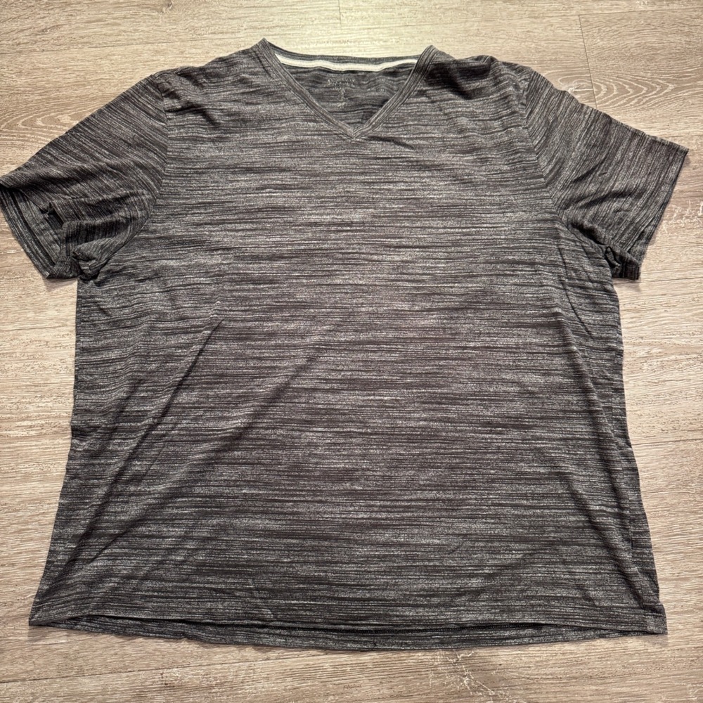 GAP Shirt Men XXL Space Dye Cotton Blend V Neck‎ Casual Short Sleeve Soft Tee